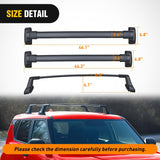 Roof Rack Cross Bars Compatible with Kia Soul 2020 2021 2022 with Factory Side Rails,220LBS Adjustable Aluminum Less Wind Noise Car Crossbars for Cargo Carrier Luggage Box Kayak Tent Snowboard