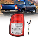 Taillight Assembly for 2019 2020 2021 2022 2023 Dodge Ram 2500 | 2019-2023 Dodge Ram 3500 Red Bezel Tail Light OE Style Rear Lamp Replacement Driver Side