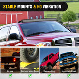 52 inch Curved LED Light Bar Bracket Mounting Upper Windshield Roof Cab Brackets Compatible with 2002-2008 Dodge RAM 1500 and 2003-2009 RAM 2500 3500