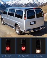 Taillight Assembly Compatible with 2003 2004 2005 2006 2007 2008 2009 2010 2011 2012 2013 2014 Chevy Express GMC Savana 1500 2003-2023 Chevrolet Express GMC Savana 2500 3500 Rear Tail Light