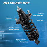 Rear Struts and Shocks Complete Assembly Kit with Coil Spring - Pair Fit for Honda CR-V 2007 2008 2009 2010 2011 CRV Rear Shock Absorber and Strut Assembly Replacement OE#172497L 172497R, 2PCS