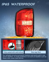 Taillight Assembly Compatible with 2014 2015 GMC Sierra 1500 | 2015 GMC Sierra 2500HD 3500HD Tail Light OE Style Rear Lamp Replacement Driver Side