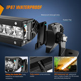 21 Inch 100W 6200LM Amber Slim Spot Flood Led Light Bar | 2 Style Mounts Nilight