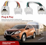 4 Pin Trailer Wiring Harness Kit 56267 Vehicle Standard 4 Way Connector Custom for 2015 2016 2017 2018 2019 2020 2021 2022 2023 2024 Nissan Murano Simple Fit Tow Hitch Harness