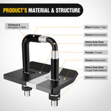 Trailer Hitch Tightener for 2 1/2 Inch Trailer Hitches 2.5 inch Hitch Mount Anti Rattle Heavy Duty Steel with Rubber Anti-Rust Triple Protective Matte Black