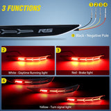Rear Bumper Tail Light Compatible with 2017 2018 2019 2020 2021 2022 Chevy Equinox Smoke Lens LED Reflector Bumper Lamps Brake Turn Signal Sequential Flashing Driving Taillights Replacement