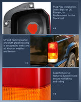 Taillight Assembly Compatible with 1997 1998 1999 2000 2001 Jeep Cherokee Limited SE Sport XJ XJ Chassis Rear Tail Light Lamp Replacement OE Style Drive and Passenger Side