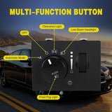 Headlight Dimmer Switch Compatible with 2005 2006 2007 2008 2009 2010 2011 Chrysler 300 2006-2012 Dodge Charger 2008-2011 Challenger 2005-2008 Magnum with Blue LED Light