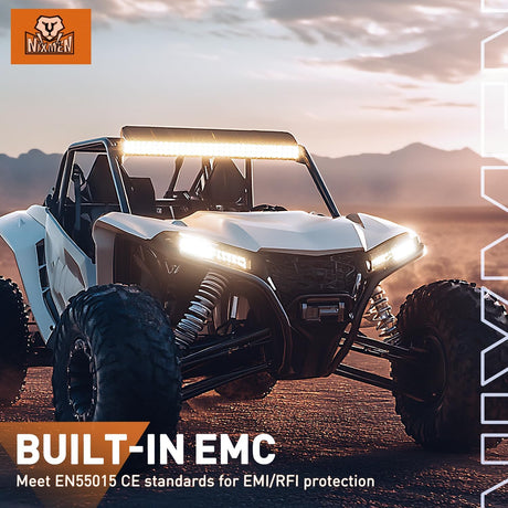 LED Light Bar with Amber DRL 30 Inch 240W Offroad Light Anti-Glare Flood Spot Combo LED Driving Light IP68 w/ 12AWG DT Connector Wiring Harness for Pickup Truck SUV ATV UTV Boat 4x4