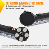 12LED Wireless Red White Blue Strobe Light 14 Inch Magnetic Mount 12V | Rooftop Rechargeable Portable Mini Light Bar Hazard Flash for Car Truck Trailer Snow Plow Construction 20 Flashing Modes