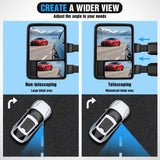 Towing Mirrors Turn Signal Puddle Lights Power Heated Adjustable Glass Manual Telescoping Folding Compatible With 1999-2007 Ford F250 F350 F450 F550 Super Duty