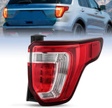 Taillight Assembly Compatible with 2016 2017 2018 2019 Ford Explorer Rear Lamp Replacement OE Style with LED and halogen bulbs Passenger Side