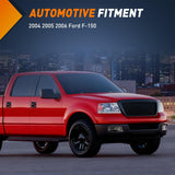 Fog Lights Assembly Compatible with 2004 2005 2006 Ford F-150 F150 Left Driver and Right Passenger Side Smoke Lens w/H10 12V 42W Bulbs