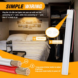 LED Interior Light Bar 4PCS 16.5 Inch Dimmable Strip Lights | Three Color Dimmable Lighting with Memory Function 168 LEDs and 12V to 30V Compatibility for RV Enclosed Cargo Trailer Boat