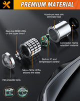57LED 1157 Red 2057 2357 BAY15D 7528 LED Bulb (Pair) Nilight