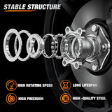 Front Wheel Bearing and Hub Assembly for Nissan Sentra 2013 2014 2015 2016 2017 2018 2019, NV200 2013–2019, Leaf 2013-2017, Chevy City Express 2015–2018, 513364-2Pack