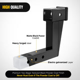 Trailer Hitch Extension Riser for 2 Inch Receiver with 8 Inch Rise or Drop with Bolt Nut Clip 10,000 lbs Capacity Adjustable Extend 4.7 Inch 6.7 Inch 8.6 Inch Length Black Coated for Class I-VI Receivers