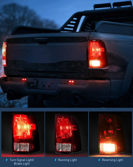 Taillight Assembly Compatible with 2009 2010 2011 2012 2013 2014 2015 2016 2017 2018 Dodge Ram 1500 2500 3500 2019 2020 2021 Classic Rear Lamp OE Style Passenger Side Dark Red