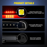 Third Brake Light Tail High Mount 3rd Stop Cargo Reverse Lights Smoked Lens Compatible with Dodge Dakota 1997 1998 1999 2000 2001 2002 2003 2004 2005 2006 2007 2008 2009 2010