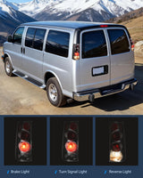 Taillight Assembly Compatible with 2003 2004 2005 2006 2007 2008 2009 2010 2011 2012 2013 2014 Chevy Express GMC Savana 1500 2003-2023 Chevrolet Express GMC Savana 2500 3500 Rear Tail Light