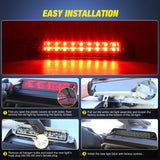 Third Brake Light for Ridgeline 2006-2014, Smoked Lens | for Ridgeline 2006 2005 2006 2007 2008 2009 2010 2011 2012 2013 2014, High Mount 3rd Stop Car Truck Rear Center Cab LED Lamp