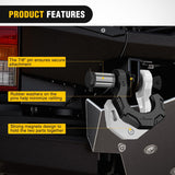 2 Pack 3/4 Inch D-Ring Separate Shackle 45,000 Lbs Break Strength | Includes 7/8 Inch Lock Pin, Isolators and Washers Off Road Recovery, for Tow Strap Winch Truck Vehicle Black&White