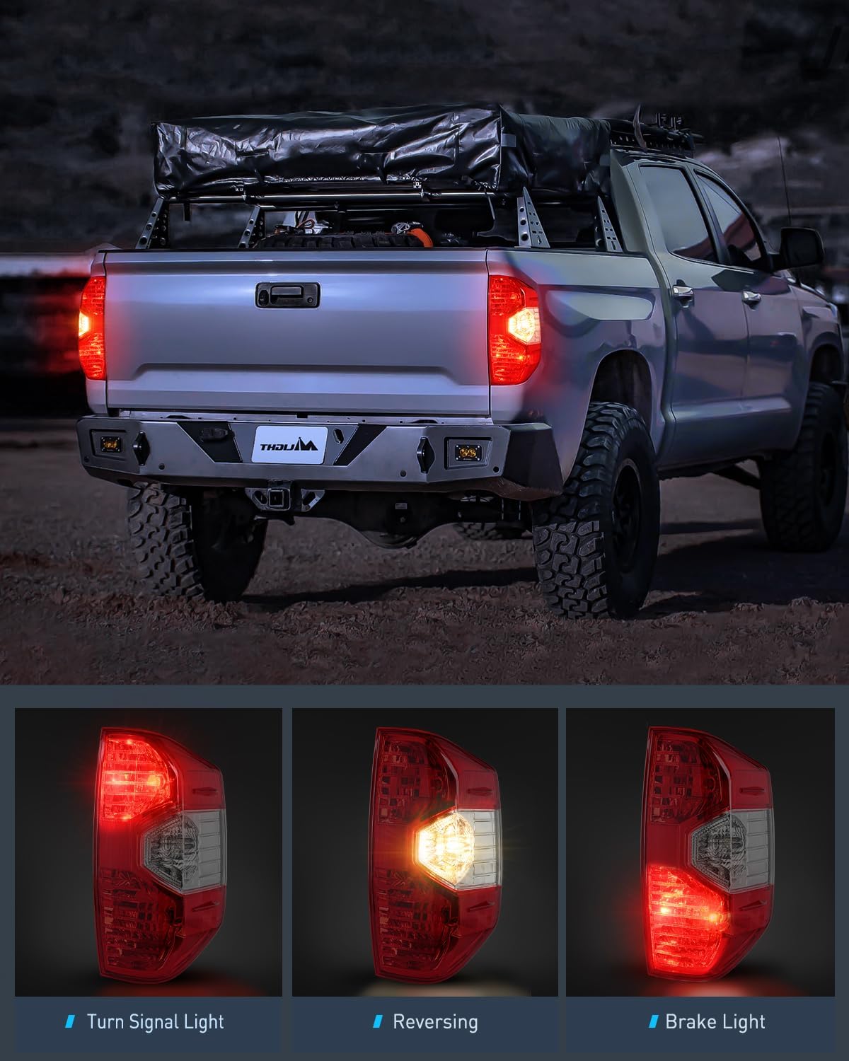 2014-2021 Toyota Tundra Taillight Assembly Rear Lamp Replacement OE Style Passenger Side Nilight