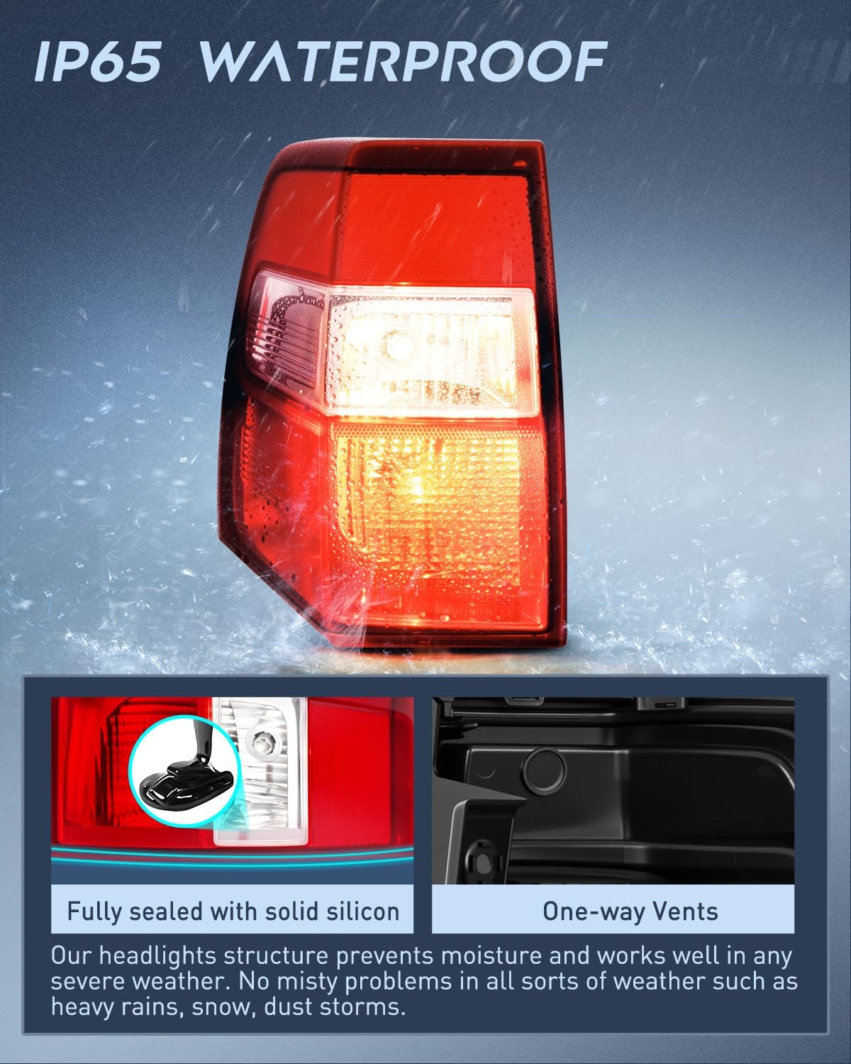 Taillight Assembly for 2007-2017 Ford Expedition Driver Side | Fits 2007 2008 2009 2010 2011 2012 2013 2014 2015 2016 2017 Ford Expedition OE Style Rear Tail Light Replacement
