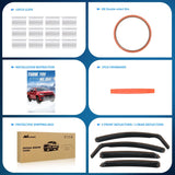 Vent Window Visors for Ford Fusion 2013 2014 2015 2016 2017 2018 2019 2020, in-Channel Rain Guards, Original Window Deflectors-4PCS