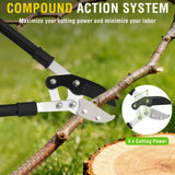 29.5 Inch Loppers Heavy Duty Tree Trimmer Sharp Anvil Blade Bypass Loppers up to 1.6 Inch Dia Cut Capacity Compound Action System Limb Branch Cutter Ideal for Tree Trimming Garden Maintenance