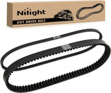 Clutch Drive Belt & Starter Belts Kit for EZGO TXT Cushman Express Marathon Medalist ST 4 Cycle Gas Golf Cart 1994-2013#72054G01, 72024G01, 72025G01, 26414G01 Smooth Engagement Aramid Rubber