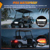 Golf Cart LED Light Kit 12V Stop Brake Turn Signal Club Car | Headlight Taillight Horn Waterproof Plug and Play Upgrade Kit for 2004-Up Club Car Precedent 2018-Up Tempo Electric Carts