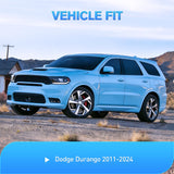 Window Visor Compatible with Dodge Durango 2011-2022 2023 2024 2025 2026 in Channel Window Deflectors Sun Shades, Rain Guards Acrylic-4pcs