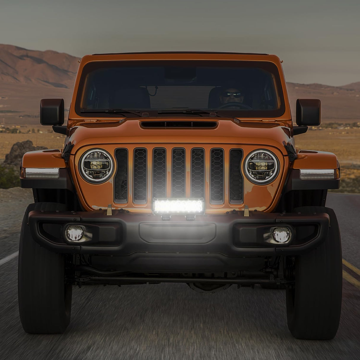 LED Light Bar 9Inch 54W 3600LM Spot Off Road Driving Lamp Super Bright Waterproof Fog Work Lighting for Trucks SUV ATV UTV Pick-up Boat Tractor 4x4 Van Camper