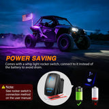 RGB LED Whip Light 1PC 3FT Spiral Antenna Whips | APP and Remote Control with DIY Chasing Patterns Brake Reverse Functions and Spring Base for ATV UTV RZR Can Am and Jeep