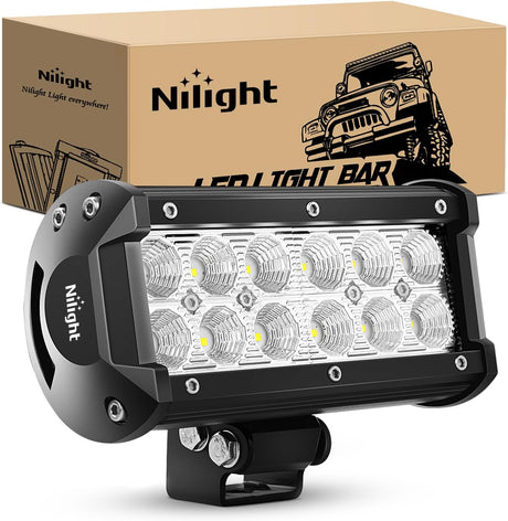 Led Pods 36w 6.5Inch 2800LM Flood Off Road Driving Fog Light Bar Work Lighting for Truck Tractor Pickup Boat SUV ATV UTV 4WD Car 4x4 Van Camper Motorcycle Dirt Bike Golf Cart 12V 24V