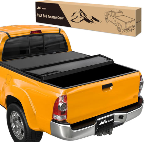 Truck Bed Tonneau Hard Tri-fold Cover Compatible with Toyota Tundra 2014 2015 2016 2017 2018 2019 2020 2021-5.5ft