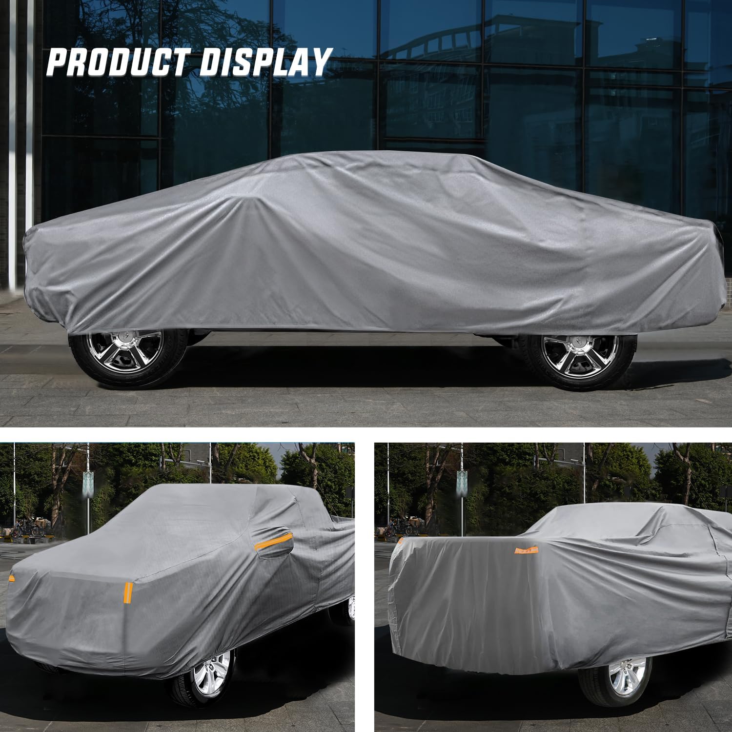 Universal Fit for Truck (Up to 228" Max Cab Length 144") Car Cover UV Protection Nilight