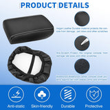 Center Console Cover Compatible with 2011-2019 Ford Explorer PVC Leather Armrest Cover for Car Middle Center Console Cushion Pad Waterproof Console Covers Car Armrest Box Cover Black