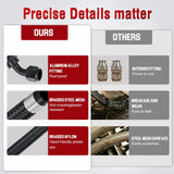 10AN 20FT CPE Fuel Hose Kit with 12PCS AN10 Fitting&Hose Separator | CPE Nylon Stainless Steel Braided Oil Gas Diesel Fuel Hose End Fitting Kit for Transmission Oil Cooler Vacuum Lines