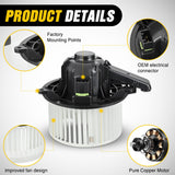 HVAC Heater Blower Motor with Fan for Ford & Lincoln - F-150 2009 2010 2011 2012 2013 2014, Expedition 2009-2017, Navigator 2009-2015 2016 2017