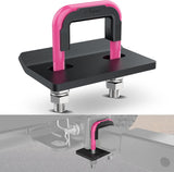Trailer Hitch Tightener for 2 Inch Trailers Hitches Mount Anti Rattle Heavy Duty Steel with Rubber Cover Hot Pink U Bolt Matte Black Plate Electrophoresis Anti-Rust Triple Protective