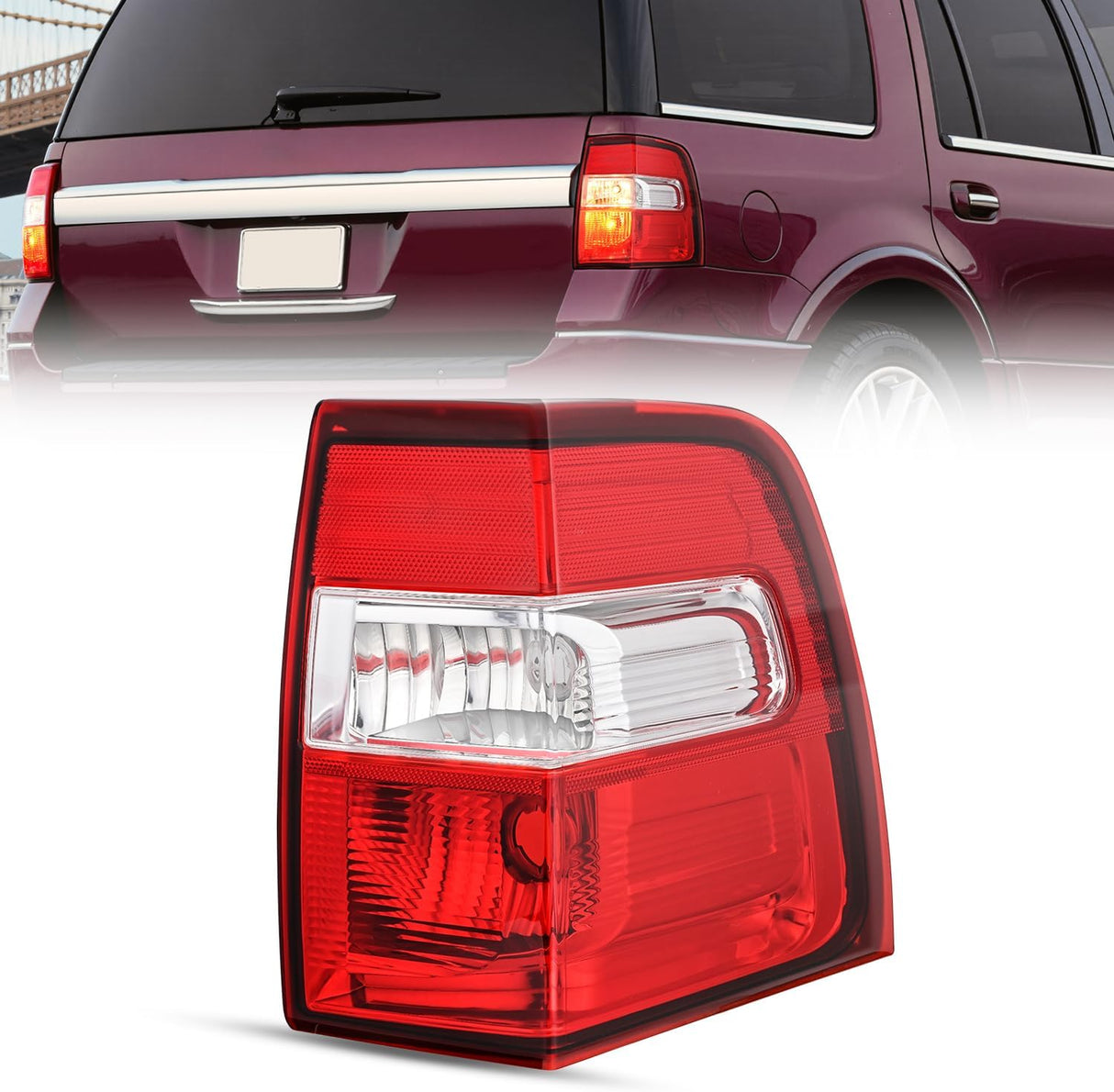 Taillight Assembly for 2007-2017 Ford Expedition Passenger Side | Fits 2007 2008 2009 2010 2011 2012 2013 2014 2015 2016 2017 Ford Expedition OE Style Rear Tail Light Replacement