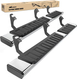 Running Boards for Toyota Tacoma 2005-2023 Double Cab | for 2 Full-Size Door & 2 Half-Size Door 6 Inch Side Step Nerf Bars Stainless Steel