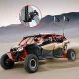 1PC UTV Flag Antenna Mount Whip Light Mounting Bracket Black Adjustable Heavy Duty for 1.5 to 1.75inch 1.75 to 2inch for Polaris RZR Ranger Can Am Maverick X3 Talon