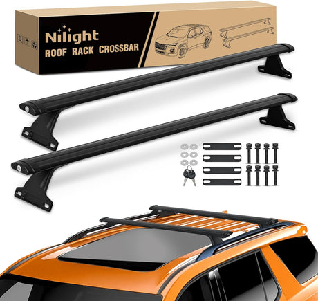 Roof Rack Cross Bars Compatible with Chevrolet Chevy Traverse 2022 2023 2024 with Side Rails, Adjustable Aluminum Less Wind Noise Car Crossbars for Cargo Carrier Luggage Kayak Tent Snowboard
