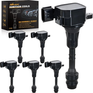 Ignition Coil Pack Fit for Nissan Infiniti Suzuki Equator Murano Altima Maxima Pathfinder Quest Xterra NV1500/2500/3500 I35 QX4 2002-2014 3.5L 4.0L V6 OE# UF349 C1406 Ignition Coils Set of 6
