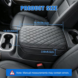 Center Console Cover Fit for Chevy GMC Silverado Sierra 2019-2026 | for Tahoe Yukon Suburban 2021-2026 Bucket Seat Accessories Middle Armrest Cover for Car Waterproof Leather Arm Rest Cushion