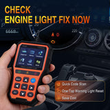 YM529 Smart Wireless OBD2 Scanner with Wireless Update - Professional Car Diagnostic Tool with 2.8 Inch IPS Screen - Auto Code Reader for Check Engine Light & Wireless Update, 1996-2026 Vehicles