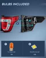 Taillight Assembly Compatible with 2016 2017 2018 2019 Ford Explorer Rear Lamp Replacement OE Style with LED and halogen bulbs Passenger Side